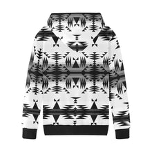 Load image into Gallery viewer, Between the Mountains White and Black Kids&#39; All Over Print Hoodie (Model H38) Kids&#39; AOP Hoodie (H38) e-joyer 
