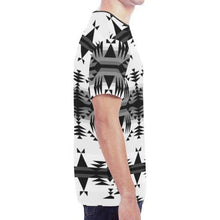 Load image into Gallery viewer, Between the Mountains White and Black New All Over Print T-shirt for Men (Model T45) New All Over Print T-shirt for Men (T45) e-joyer 
