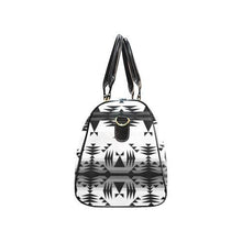 Load image into Gallery viewer, Between the Mountains White and Black New Waterproof Travel Bag/Large (Model 1639) Waterproof Travel Bags (1639) e-joyer 
