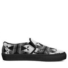 Load image into Gallery viewer, Between the Mountains White and Black Otoyimm Canvas Slip On Shoes 49 Dzine 
