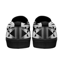 Load image into Gallery viewer, Between the Mountains White and Black Otoyimm Canvas Slip On Shoes 49 Dzine 
