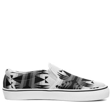 Load image into Gallery viewer, Between the Mountains White and Black Otoyimm Canvas Slip On Shoes 49 Dzine 
