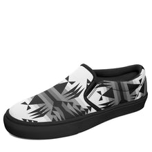 Load image into Gallery viewer, Between the Mountains White and Black Otoyimm Canvas Slip On Shoes 49 Dzine 
