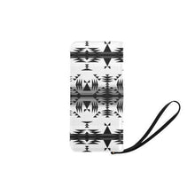 Load image into Gallery viewer, Between the Mountains White and Black Women&#39;s Clutch Purse (Model 1637) Women&#39;s Clutch Purse (1637) e-joyer 
