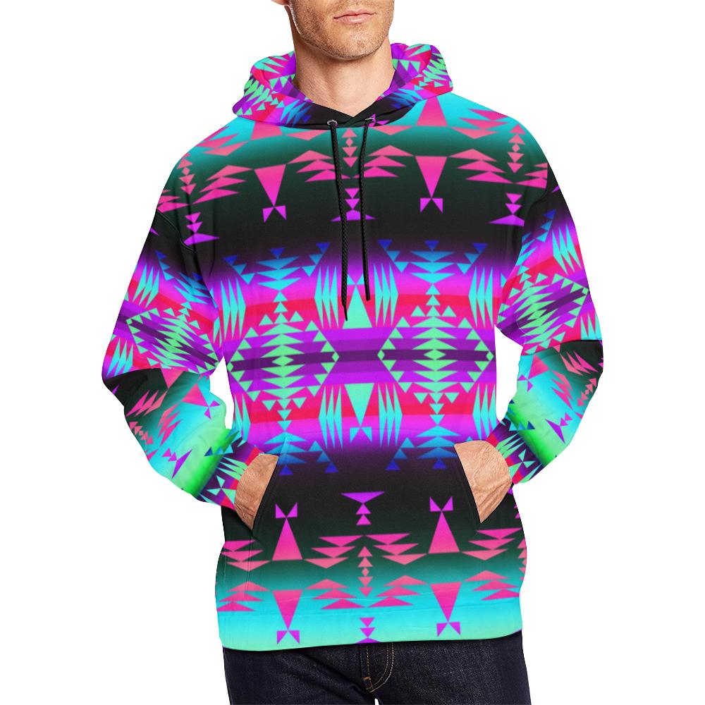 Between the Rocky Mountains All Over Print Hoodie for Men (USA Size) (Model H13) All Over Print Hoodie for Men (H13) e-joyer 