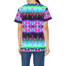 Load image into Gallery viewer, Between the Rocky Mountains All Over Print Scrub Top Scrub Top e-joyer 
