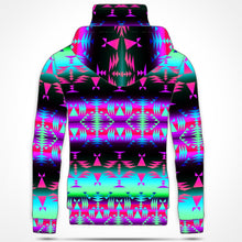 Load image into Gallery viewer, Between the Rocky Mountains Hoodie with Face Cover 49 Dzine 
