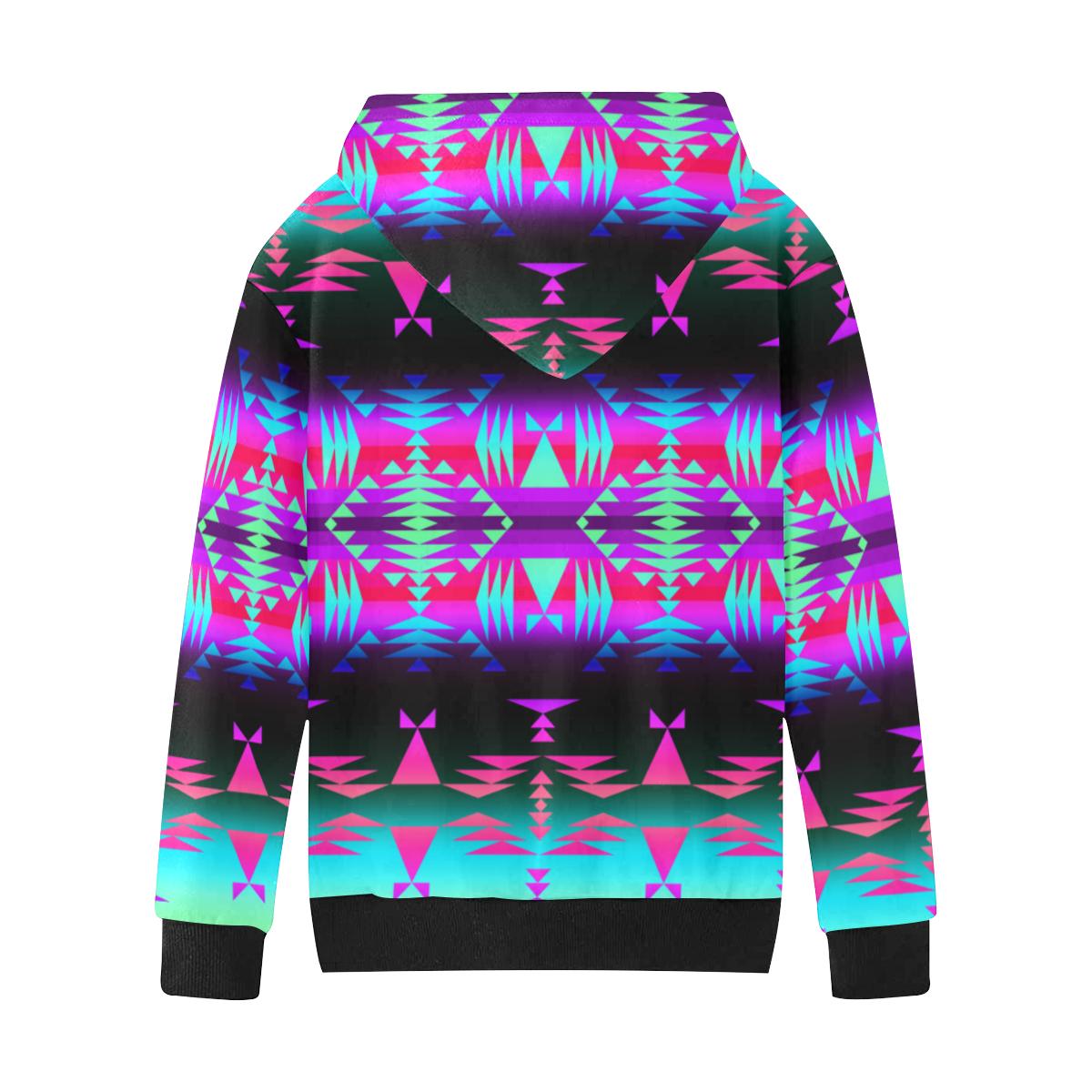 Between the Rocky Mountains Kids' All Over Print Hoodie (Model H38) Kids' AOP Hoodie (H38) e-joyer 