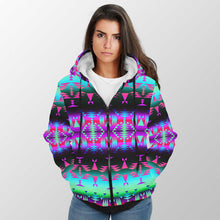 Load image into Gallery viewer, Between the Rocky Mountains Sherpa Hoodie 49 Dzine 
