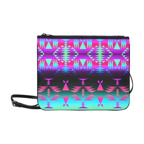 Between the Rocky Mountains Slim Clutch Bag (Model 1668) Slim Clutch Bags (1668) e-joyer 