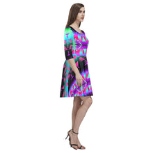 Load image into Gallery viewer, Between the Rocky Mountains Tethys Half-Sleeve Skater Dress(Model D20) Tethys Half-Sleeve Skater Dress (D20) e-joyer 
