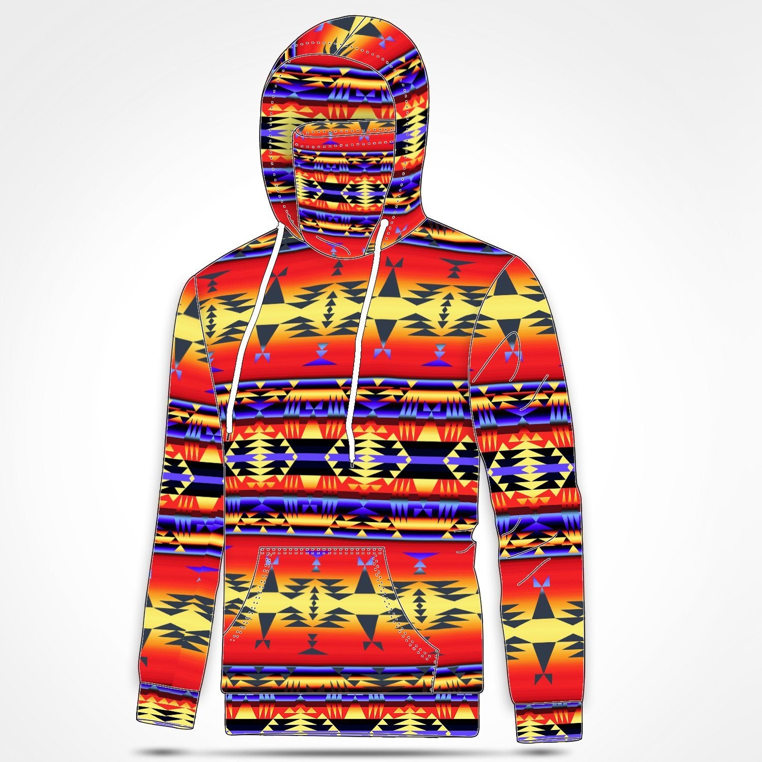 Between the San Juan Mountains Hoodie with Face Cover 49 Dzine 