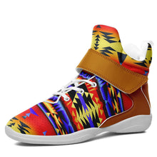 Load image into Gallery viewer, Between the San Juan Mountains Ipottaa Basketball / Sport High Top Shoes - White Sole 49 Dzine US Men 7 / EUR 40 White Sole with Brown Strap 
