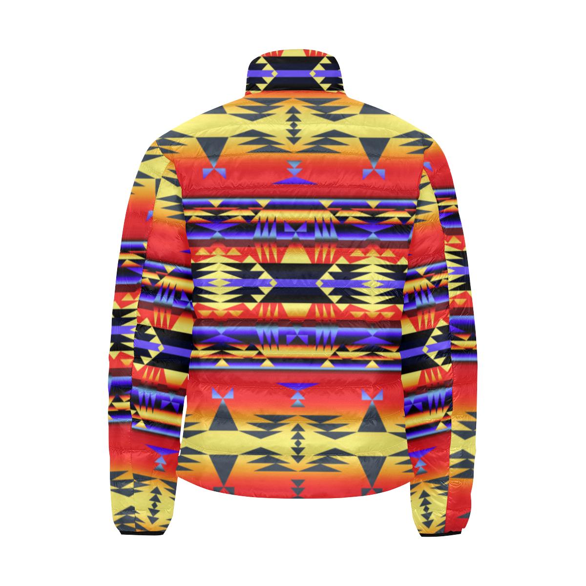 Between the San Juan Mountains Men's Stand Collar Padded Jacket (Model H41) Men's Stand Collar Padded Jacket (H41) e-joyer 