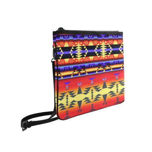 Between the San Juan Mountains Slim Clutch Bag (Model 1668) Slim Clutch Bags (1668) e-joyer 