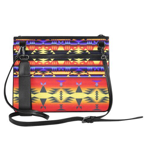 Between the San Juan Mountains Slim Clutch Bag (Model 1668) Slim Clutch Bags (1668) e-joyer 