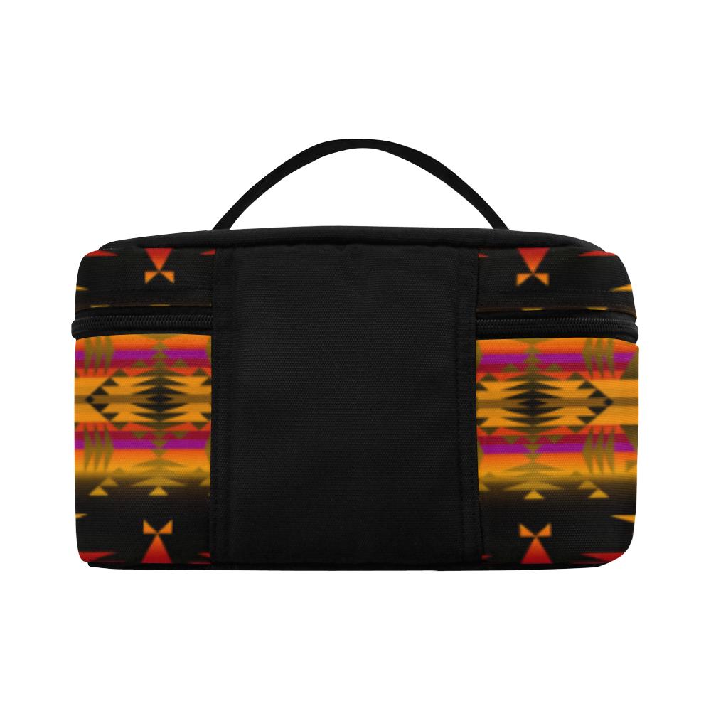 Between the Sierra Mountains Cosmetic Bag/Large (Model 1658) Cosmetic Bag e-joyer 