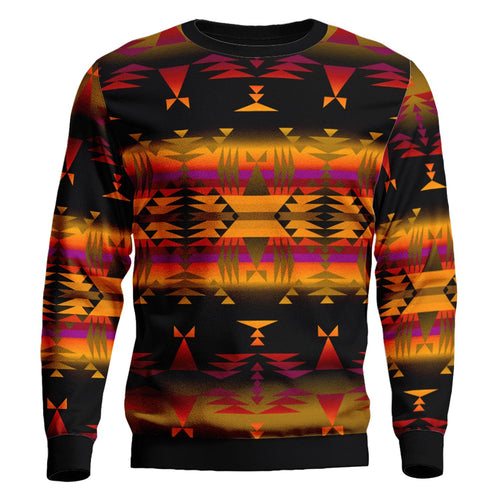 Between the Sierra Mountains Unisex Crewneck Long Sleeve Top 49 Dzine 