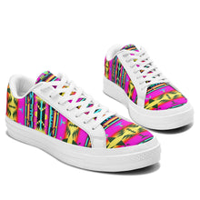 Load image into Gallery viewer, Between the Sunset Mountains Aapisi Low Top Canvas Shoes White Sole 49 Dzine 
