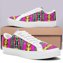 Load image into Gallery viewer, Between the Sunset Mountains Aapisi Low Top Canvas Shoes White Sole 49 Dzine 
