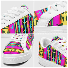 Load image into Gallery viewer, Between the Sunset Mountains Aapisi Low Top Canvas Shoes White Sole 49 Dzine 
