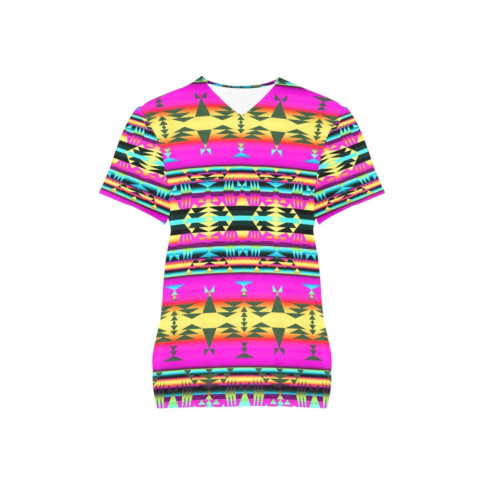 Between the Sunset Mountains All Over Print Scrub Top Scrub Top e-joyer 
