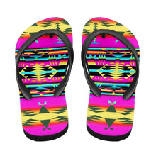 Load image into Gallery viewer, Between the Sunset Mountains Flip Flops 49 Dzine 
