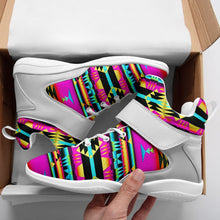 Load image into Gallery viewer, Between the Sunset Mountains Ipottaa Basketball / Sport High Top Shoes - White Sole 49 Dzine 
