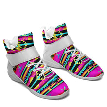 Load image into Gallery viewer, Between the Sunset Mountains Ipottaa Basketball / Sport High Top Shoes - White Sole 49 Dzine 
