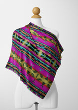 Load image into Gallery viewer, Between the Sunset Mountains Satin Shawl Scarf 49 Dzine 
