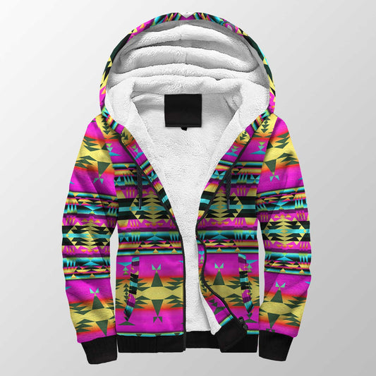 Between the Sunset Mountains Sherpa Hoodie 49 Dzine 