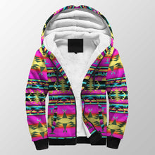 Load image into Gallery viewer, Between the Sunset Mountains Sherpa Hoodie 49 Dzine 
