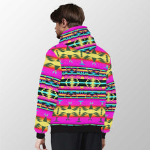 Load image into Gallery viewer, Between the Sunset Mountains Sherpa Hoodie 49 Dzine 
