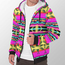 Load image into Gallery viewer, Between the Sunset Mountains Sherpa Hoodie 49 Dzine 
