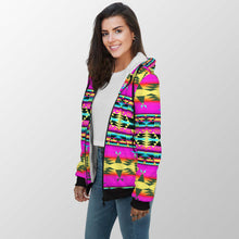 Load image into Gallery viewer, Between the Sunset Mountains Sherpa Hoodie 49 Dzine 
