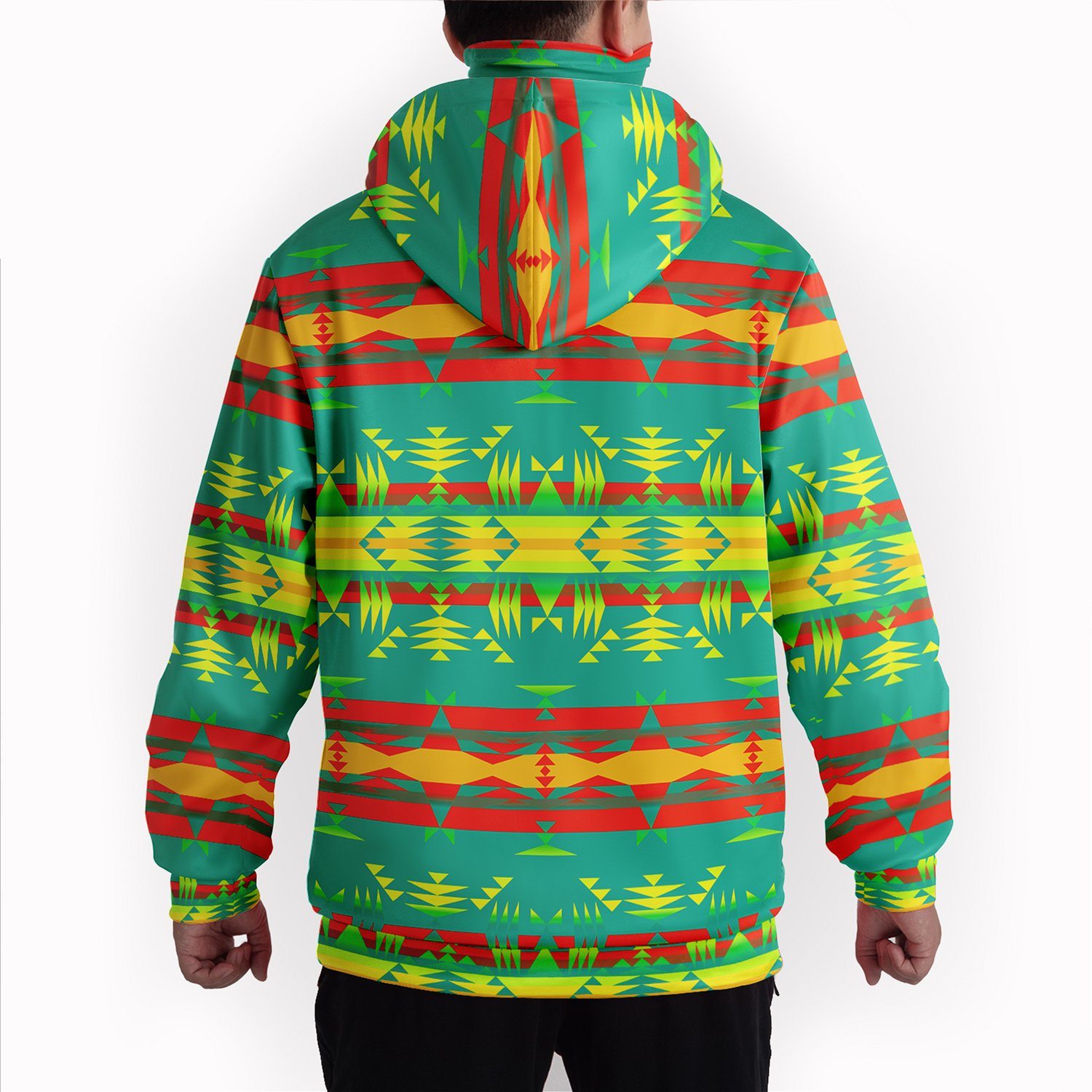 Between the Teton Mountains Hoodie with Face Cover 49 Dzine 