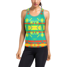 Load image into Gallery viewer, Between the Teton Mountains Women&#39;s Racerback Tank Top (Model T60) Racerback Tank Top (T60) e-joyer 
