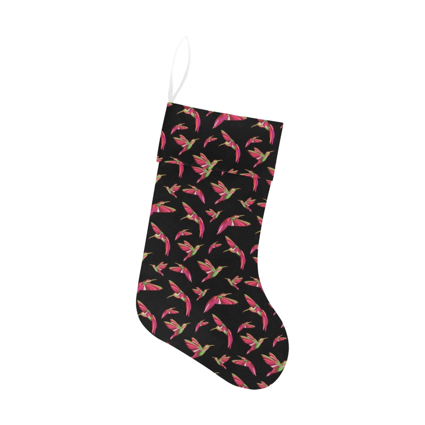 Red Swift Colourful Black Christmas Stocking