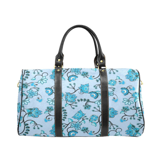 Blue Floral Amour New Waterproof Travel Bag/Small