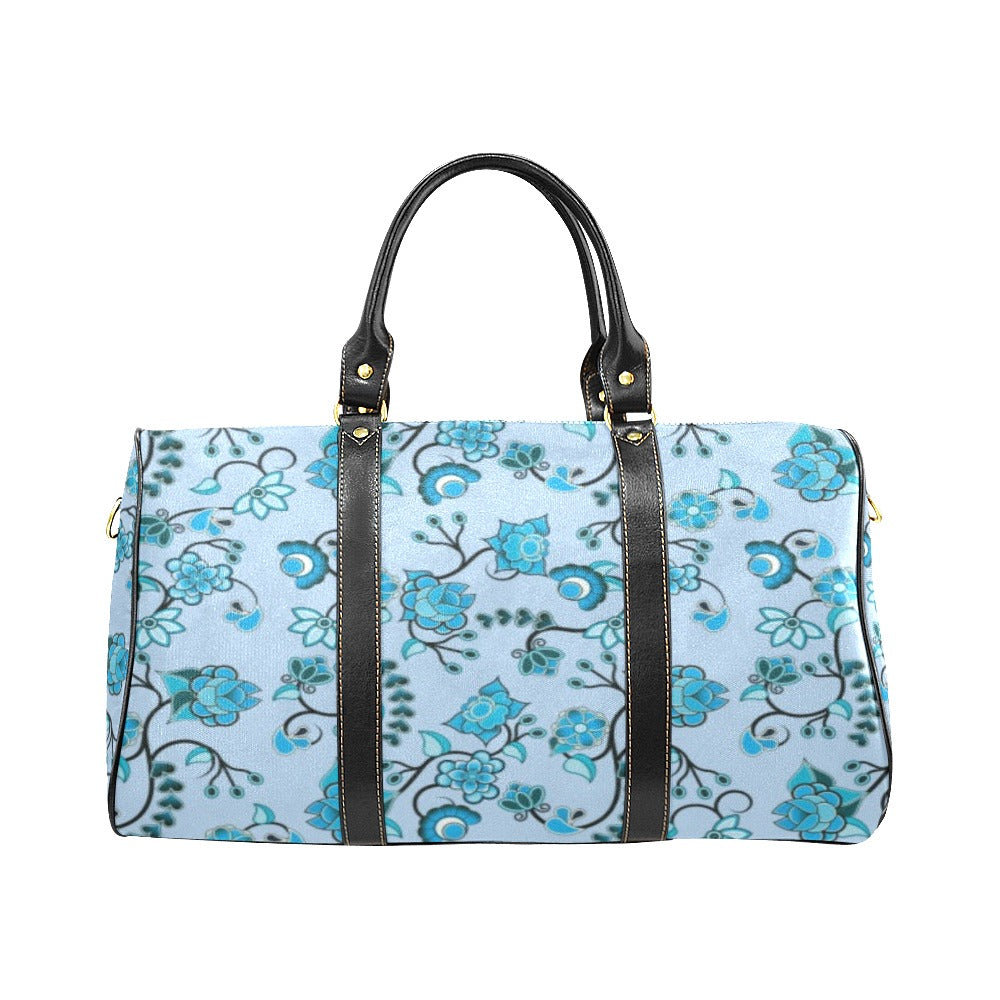 Blue Floral Amour New Waterproof Travel Bag/Small