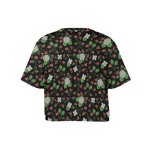 Load image into Gallery viewer, Strawberry Dreams Midnight Crop Top
