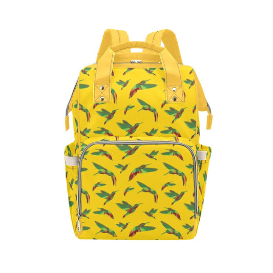 Red Swift Yellow Multi-Function Diaper Backpack/Diaper Bag