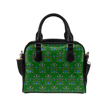 Load image into Gallery viewer, Dakota Damask Green Shoulder Handbag
