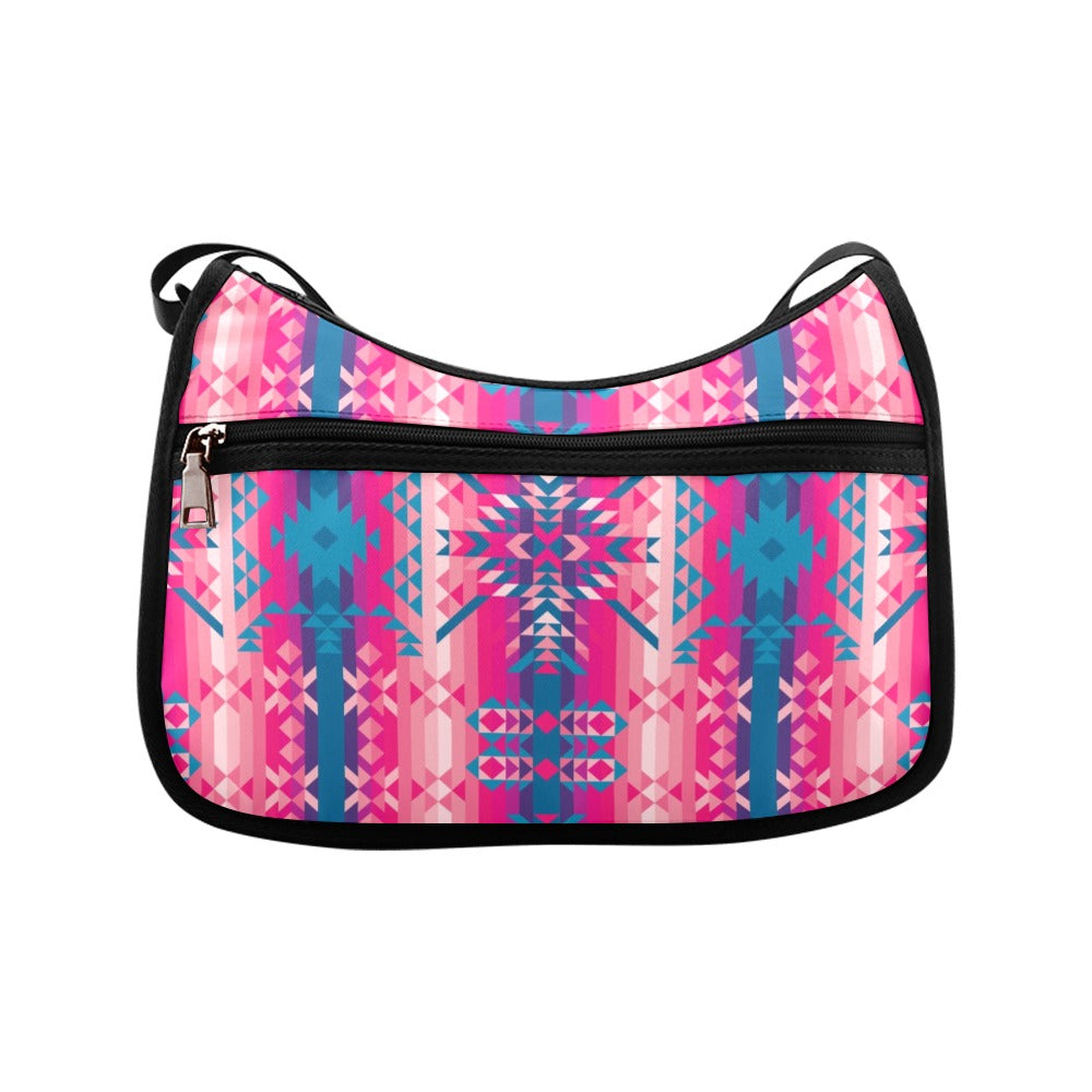 Desert Geo Blue Crossbody Bags