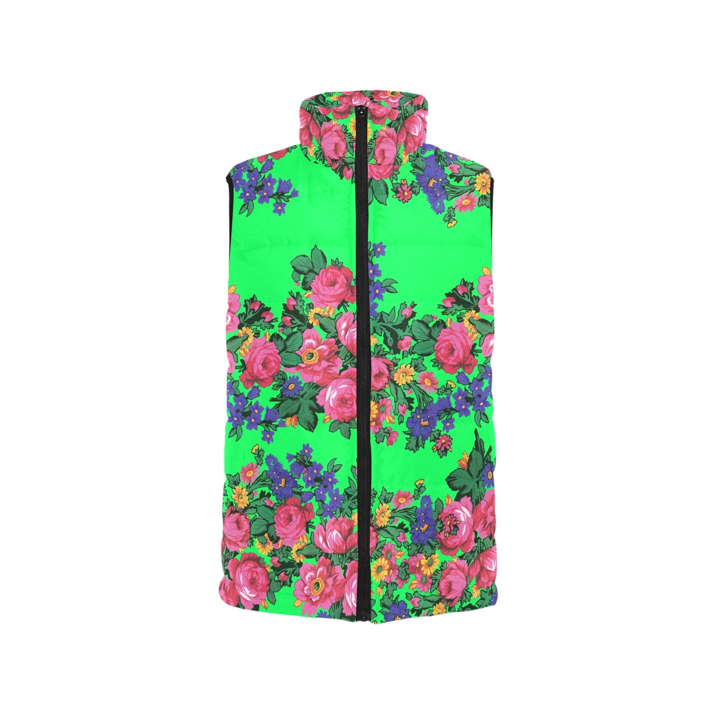 Kokum's Revenge Green Men's Padded Vest Jacket