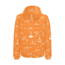 Load image into Gallery viewer, Ledger Dables Orange Men&#39;s Padded Hooded Jacket
