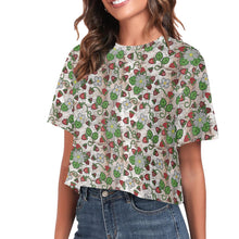 Load image into Gallery viewer, Strawberry Dreams Br Bark Crop Top
