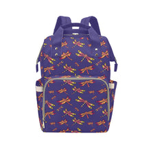 Load image into Gallery viewer, Gathering Purple Multi-Function Diaper Backpack/Diaper Bag
