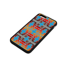 Load image into Gallery viewer, Big Pattern Fire Colors and Sky Gray iPhone 6/6s Case iPhone 6/6s Rubber Case e-joyer 
