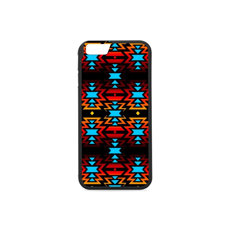 Big Pattern Fire Colors and Sky iPhone 6/6s Case iPhone 6/6s Rubber Case e-joyer 